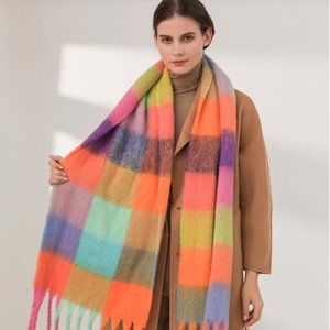 SHEIN Color Block Scarf